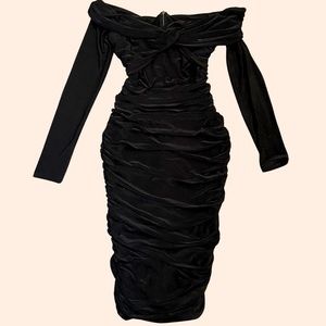 WORN ONCE Club L London Black Dress